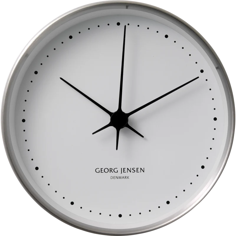 Georg Jensen - Henning Koppel - Vægur - Ø30 cm - Rustfri/hvid skive