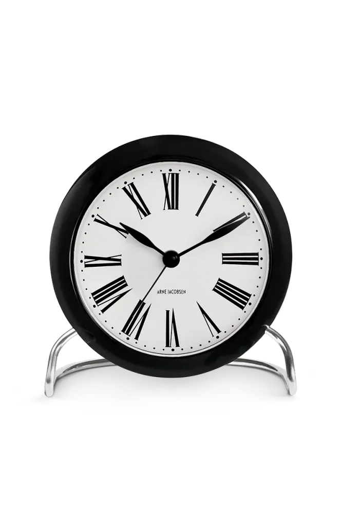 Roman Alarm sort - Vækkeur/bordur