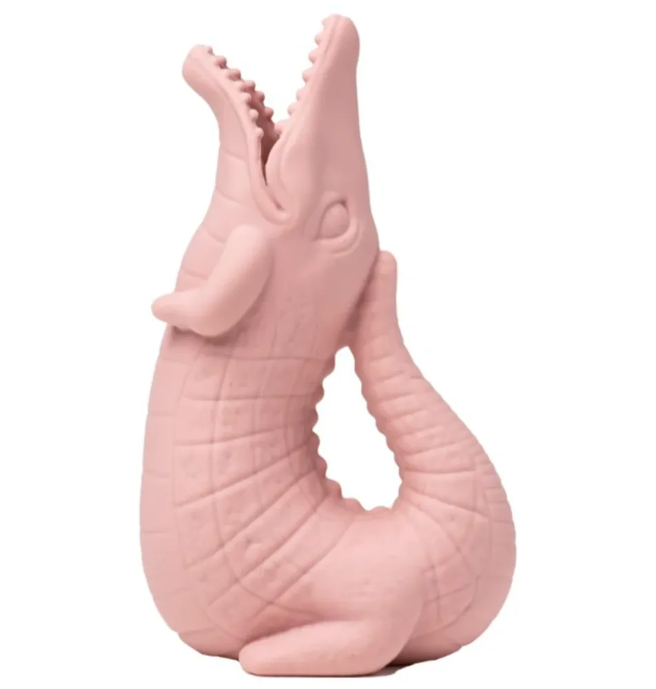 Scrunch Sandleg Vandkande krokodille - Rosa