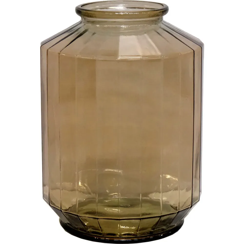 Edge vase XL - røgfarvet