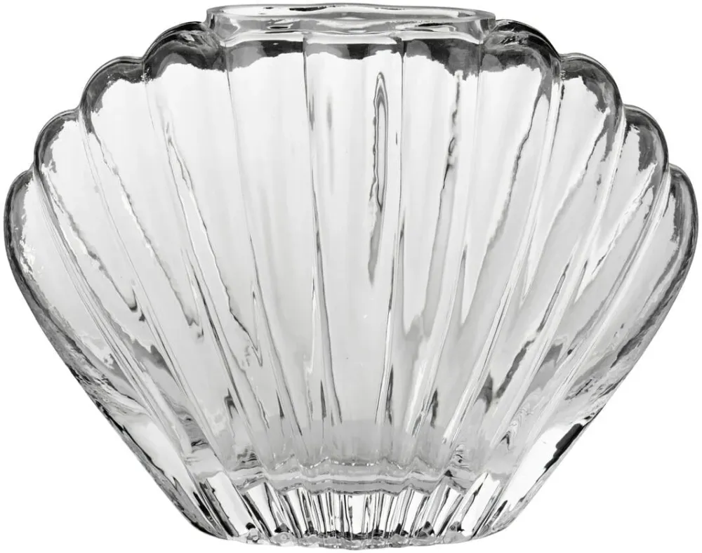 Ib Laursen - Muslingevase klart glas - Glas - 0353-00