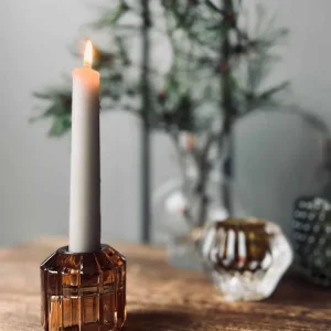 Lysestage Brown - Vendbar glas