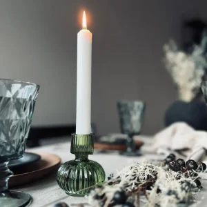 Lysestage GREEN - Vendbar glas