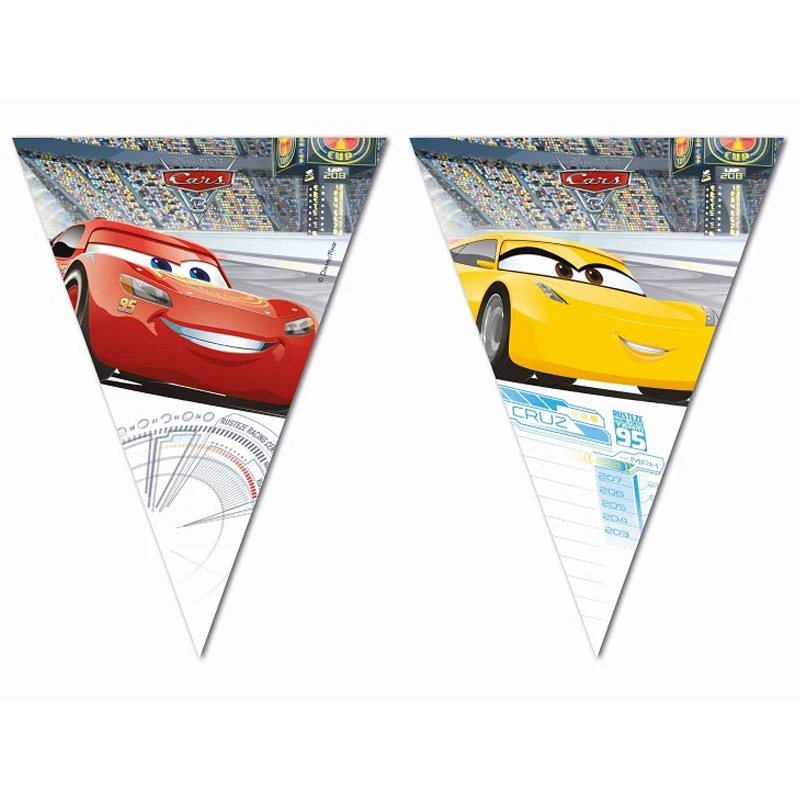 Cars 3 plast vimpel, 230 cm.