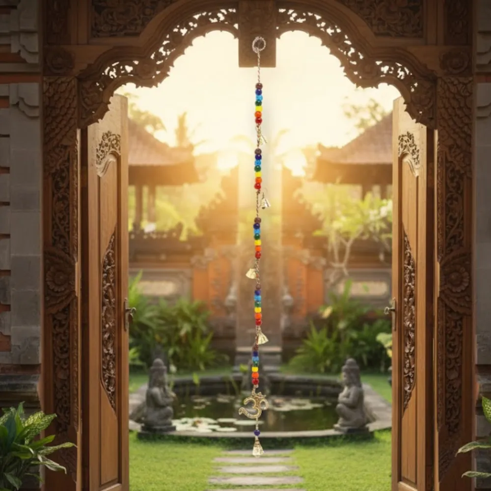 Vindspil Messing Om Chakra Perler Og Klokker