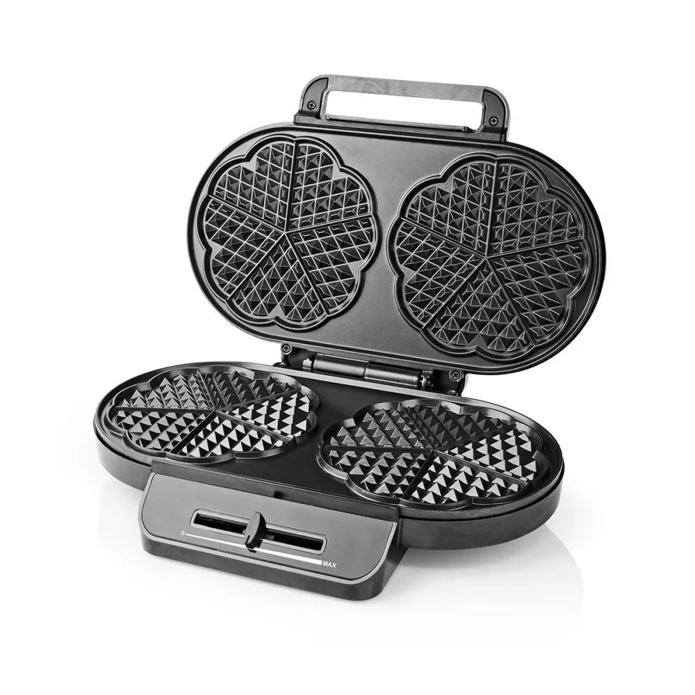 Nedis KAWP110FBK Vaffeljern 12 cm 1200W