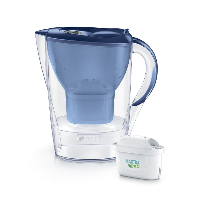 BRITA Marella Hip vandfilterkande 2,4 liter blå + 2 x MAXTRA PRO-filtre