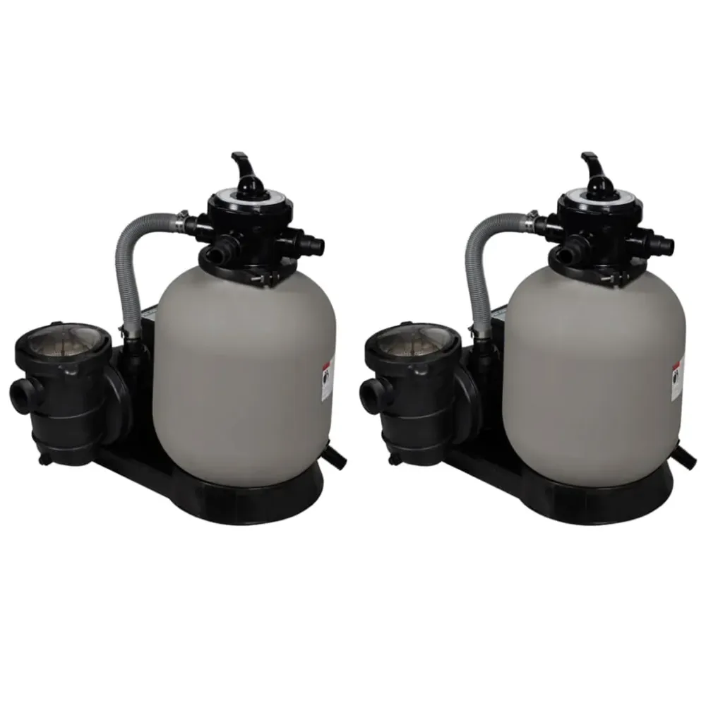 sandfilterpumper 2 stk. 600 W 17000 l/t