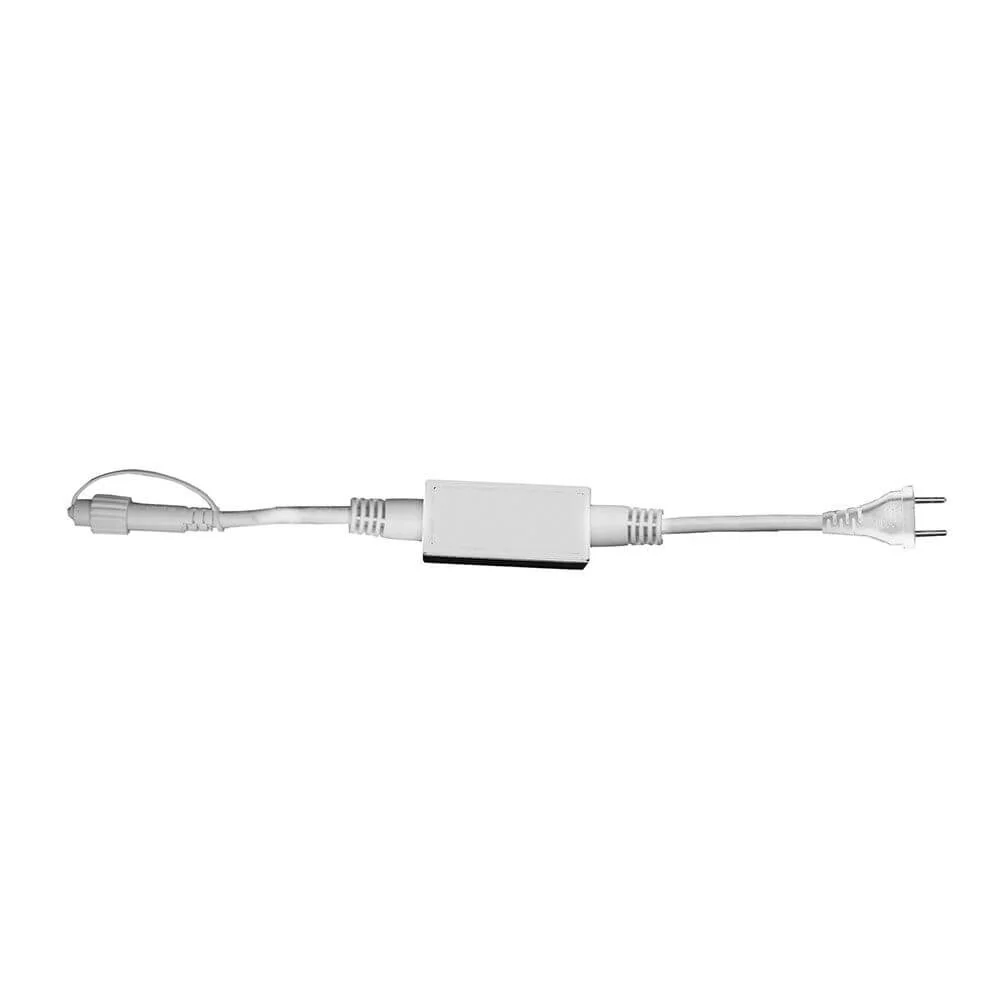 LED-systemets tilslutningskabel 230V 1,8m hvid