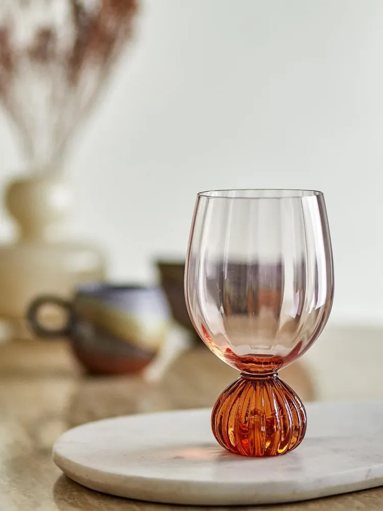 Bloomingville - Taurin Vinglas, Rosa, Glas 82072786 - Rose
