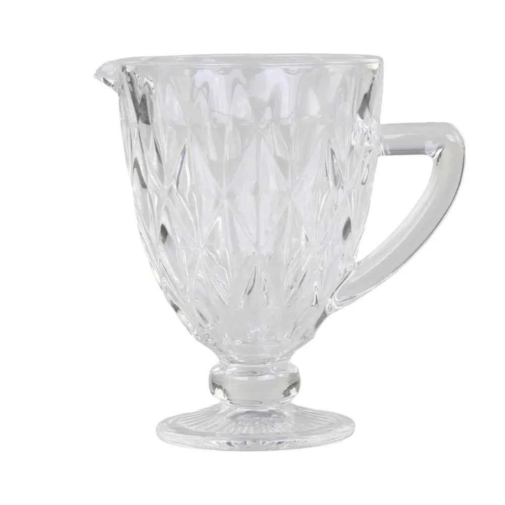 Chic Antique - Kande med diamantudskæring i glas | H19,5 cm