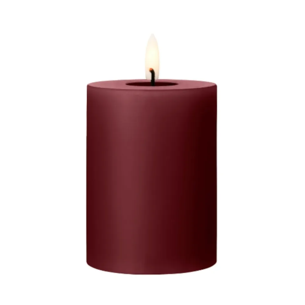 Crystal ester & erik LED bloklys - deep wine - 10 cm