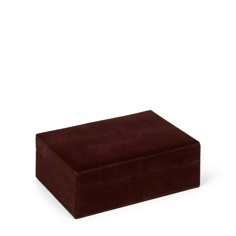 Day velour smykkeskrin medium - winetasing | Lead-Free Crystal |