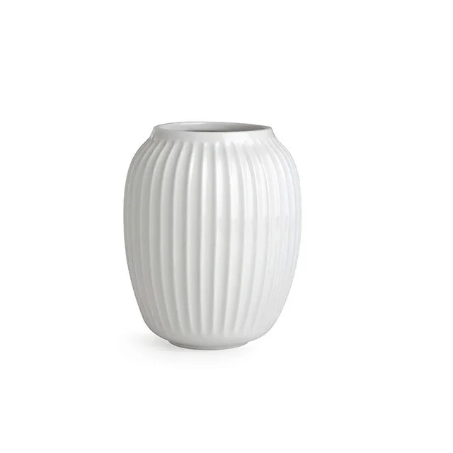 HAMMERSHØI VASE 20 CM IVORY