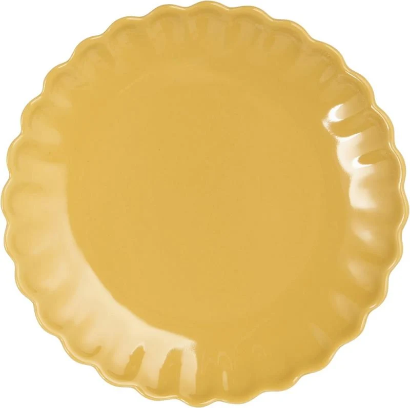 Justerbar Køkkenservice Mynte Mustard Tallerken