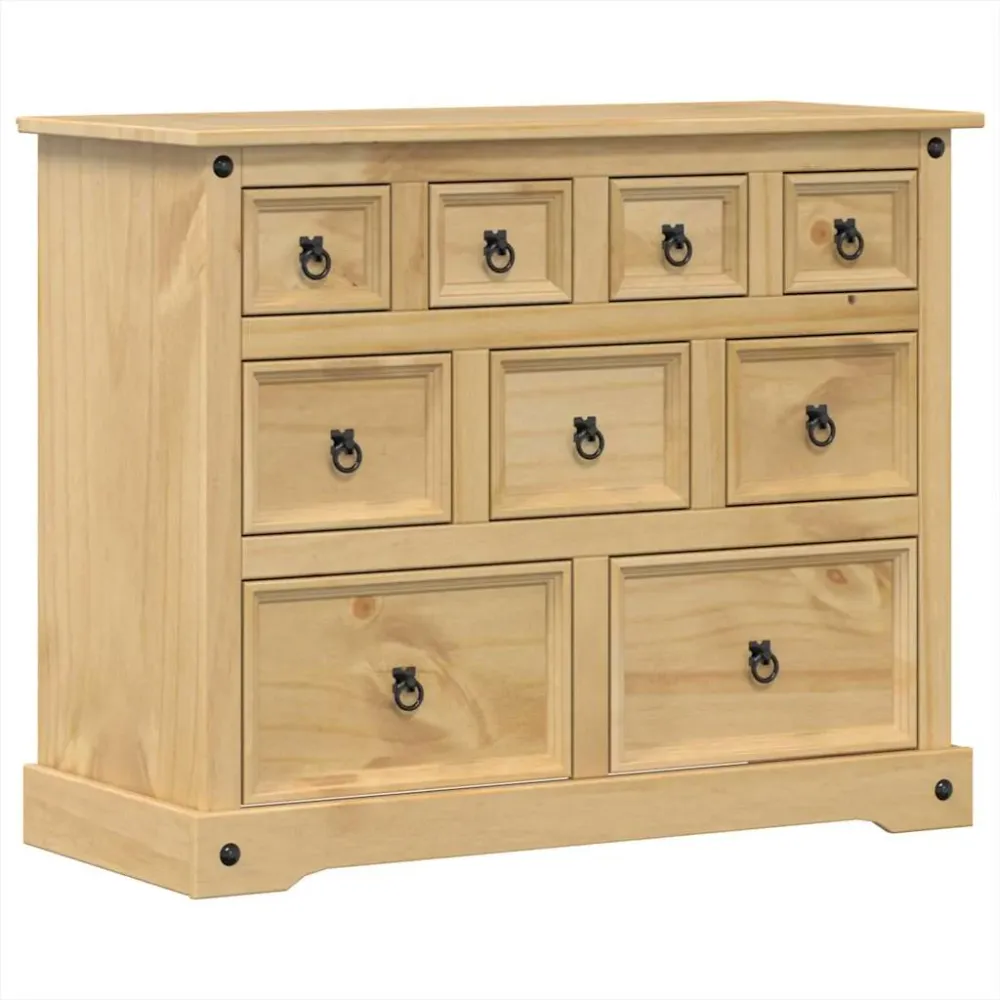 Kommode Corona 101X45X82 Cm Massivt Fyrretræ