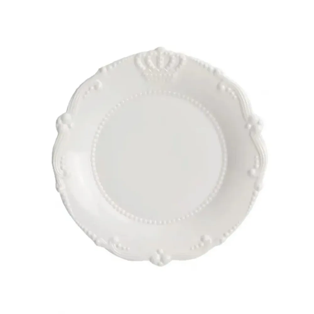 Krone tallerken 20,3 x 20,3 x 2,5 cm pearl porcelæn