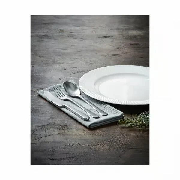 Lyngby Porcelæn - Rhombe flad tallerken alabast 21 cm