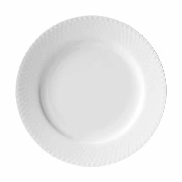 Lyngby Porcelæn - Rhombe flad tallerken alabast 21 cm