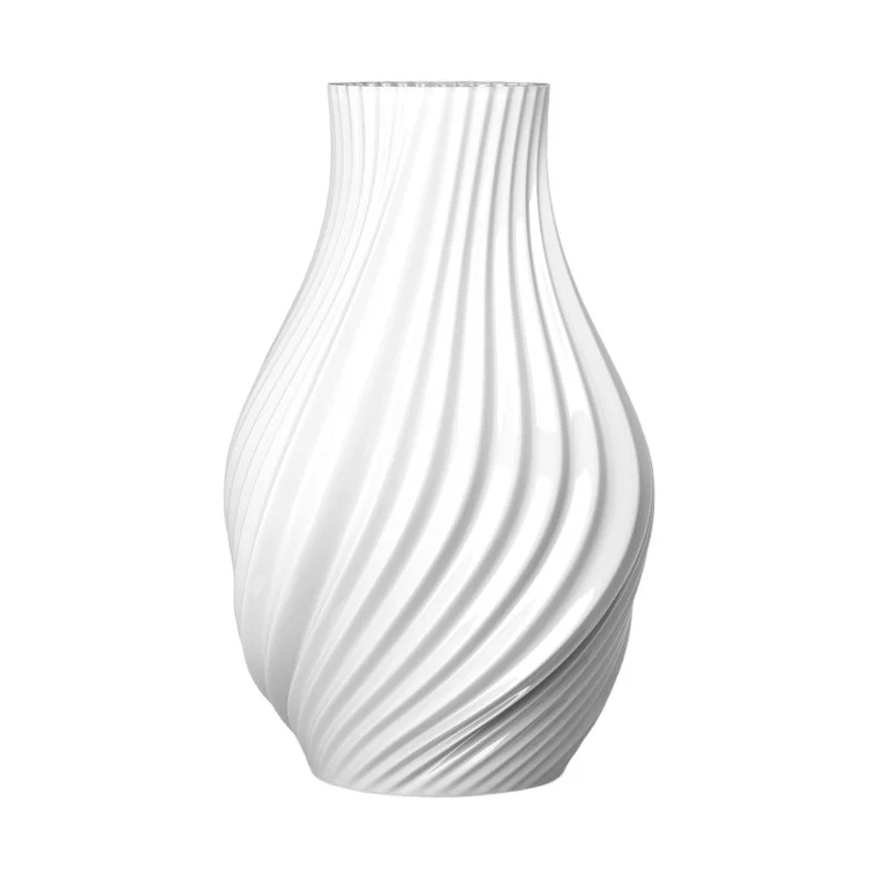 Lyngby Porcelæn Twist vase snow H25 cm