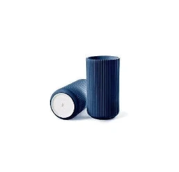Lyngby Porcelæn Vase Midnight Azure H12,5