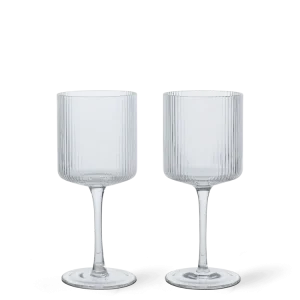 Ripple White Wine Glasses - Set 2 - Lucid