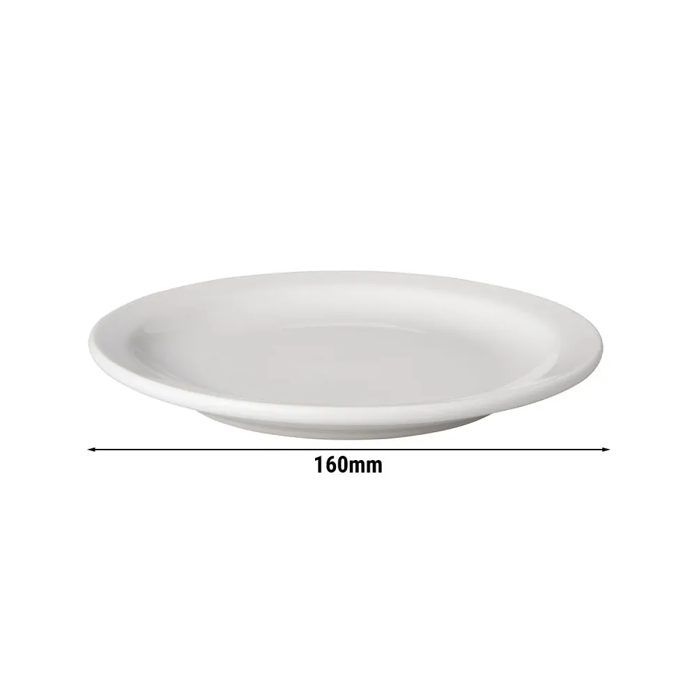 (12 stk.) Flad tallerken Mammoet - Ø 16 cm - Kridt