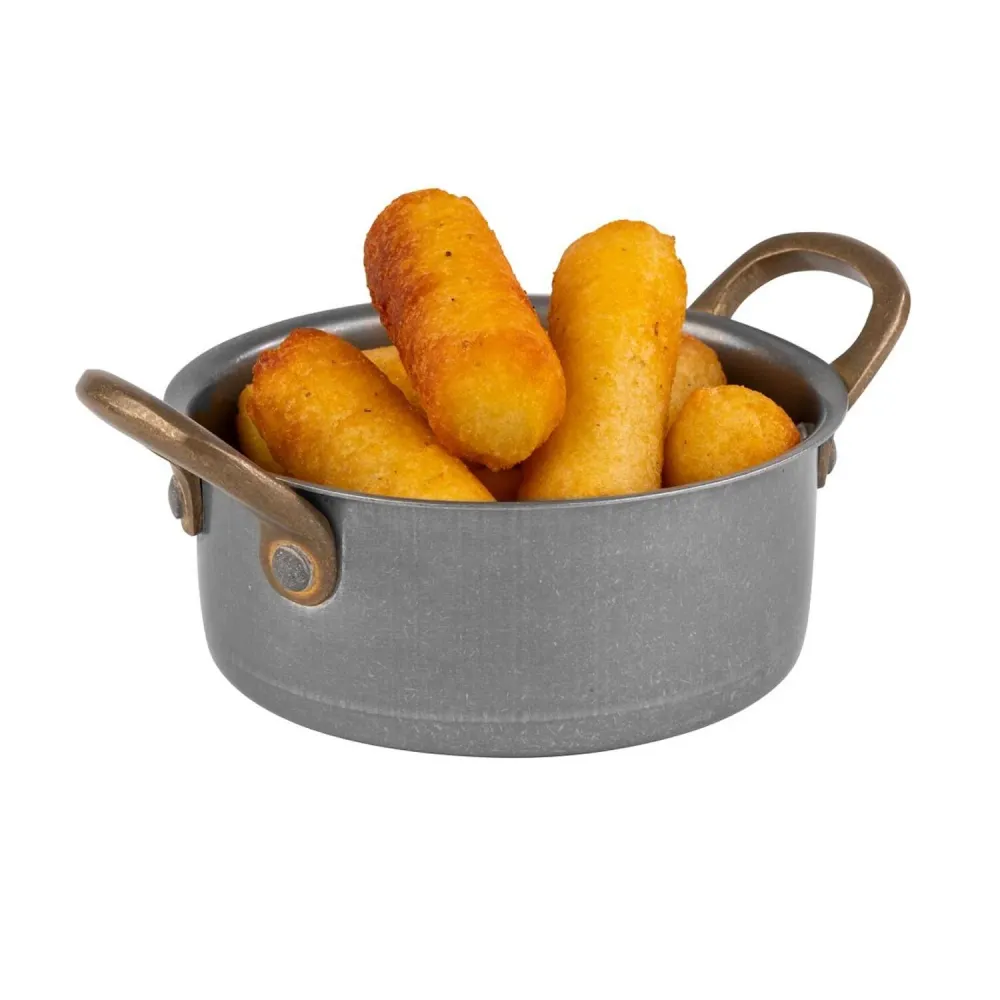 (6 stk.) Serveringskrukke - VINTARA - rustfrit alloy - 0,35 Liter - Ø 115mm