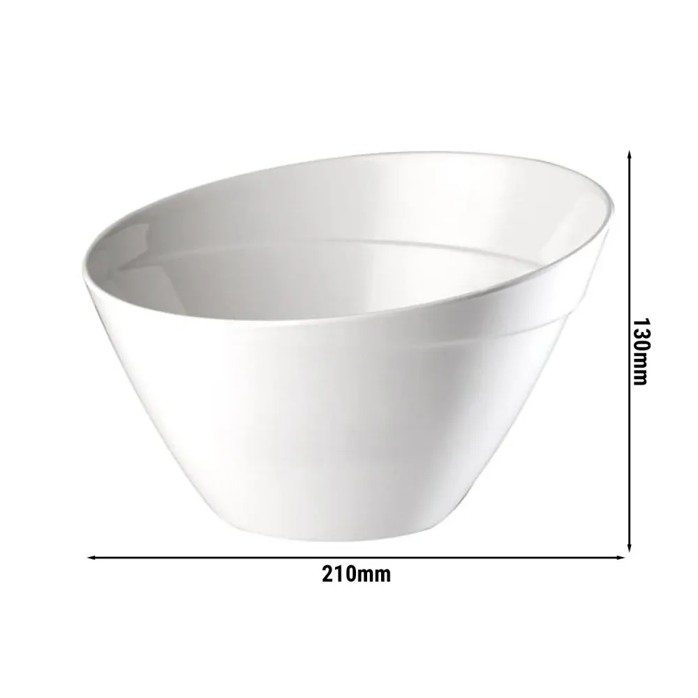 (6 stk.) Skål - BALANCE - Melamin - 1,5 Liter - Ø 210 mm - Snow