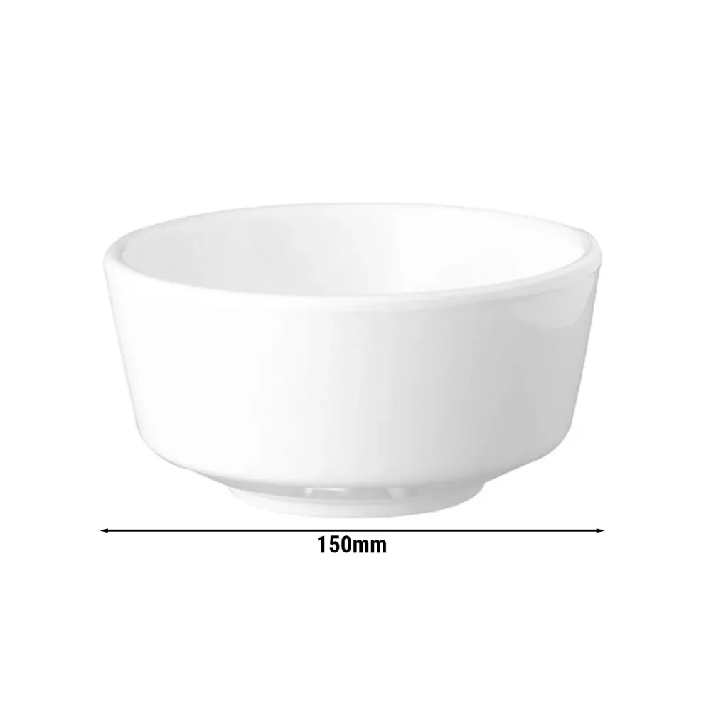 (6 stk.) Skål - FLOAT - Melamin - 0,7 Liter - Ø 150 mm - Ivory