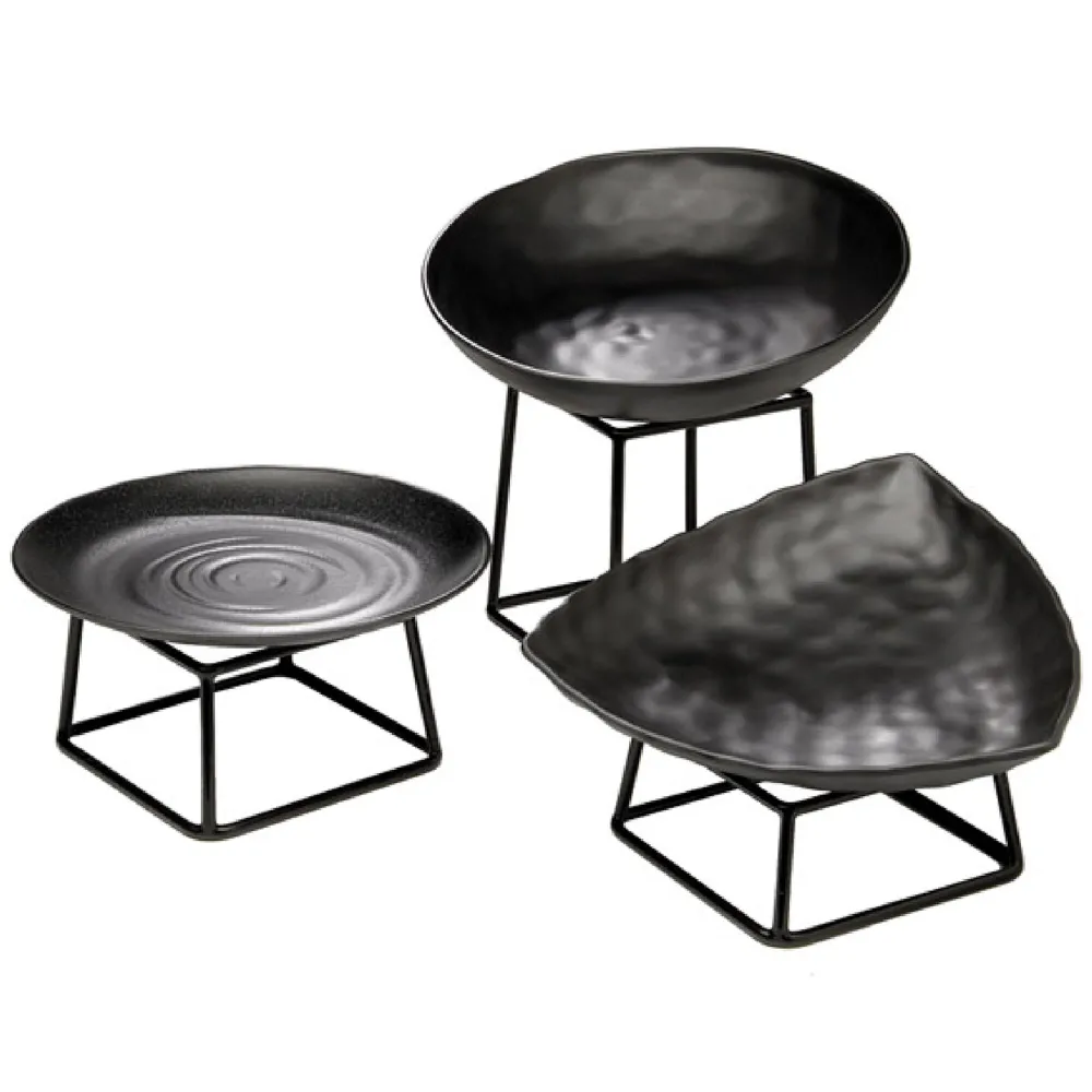 (6 stk.) Skål - ZEN - Melamin - 2,5 Liter - Ø 310 mm - Onyx