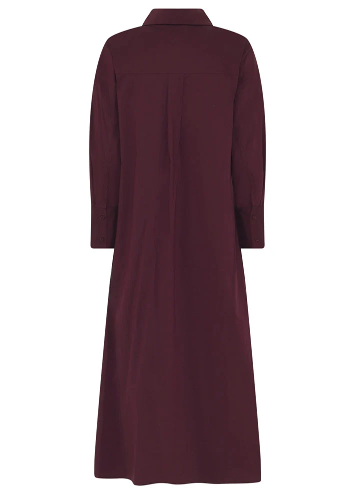 Vacuum Seal La Rouge Kamilla Shirt Dress - Wine