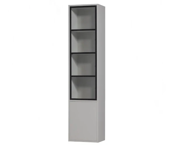 vtwonen Standard vitrineskab - 230x53x40 - mist