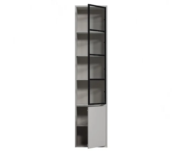 vtwonen Standard vitrineskab - 230x53x40 - mist