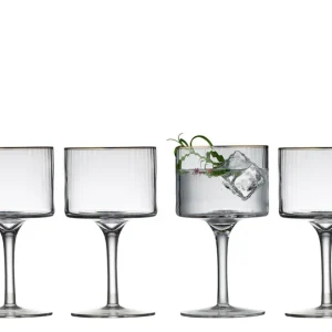 Lyngby Glas - Palermo Golden Gin & tonic-glas 32 cl - 4 stk