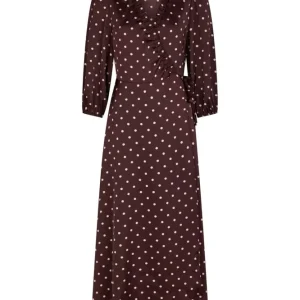 Neo Noir - Malinga Dot Dress 165909 - 682 - Wine