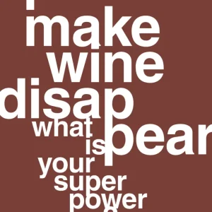 Premium Stainless Steel plakat: i make wine disappear what is your super power - cherry pepper 60