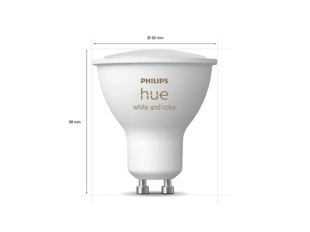Philips Hue white color ambiance startsæt GU10, 3 lyskilder, 1 bridge, bluetooth-enabled