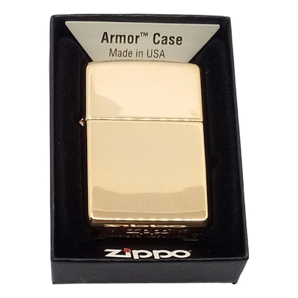 Zippo ARMOR CASE Lighter Brass Højglans